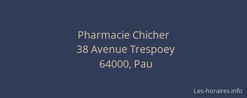 Pharmacie Chicher