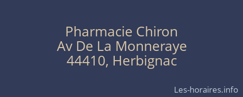 Pharmacie Chiron