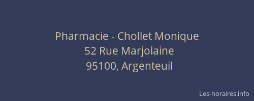 Pharmacie - Chollet Monique