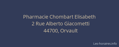 Pharmacie Chombart Elisabeth