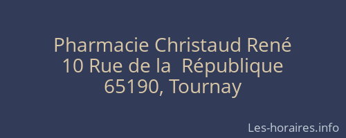 Pharmacie Christaud René