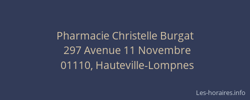 Pharmacie Christelle Burgat