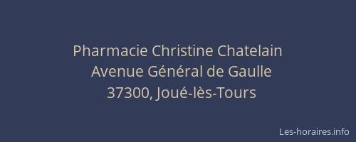 Pharmacie Christine Chatelain