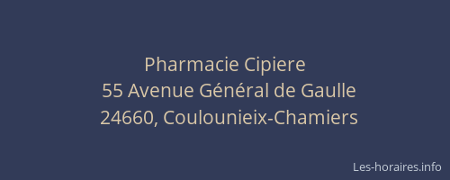 Pharmacie Cipiere