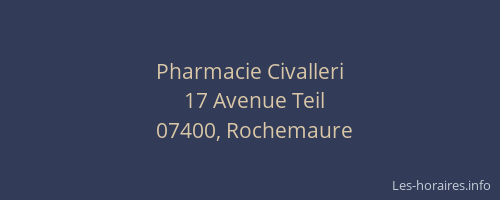 Pharmacie Civalleri