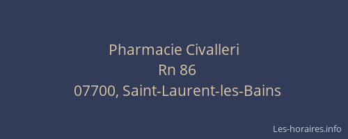 Pharmacie Civalleri