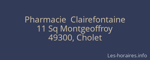 Pharmacie  Clairefontaine