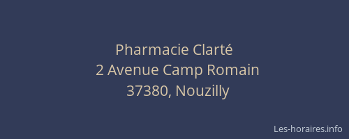 Pharmacie Clarté