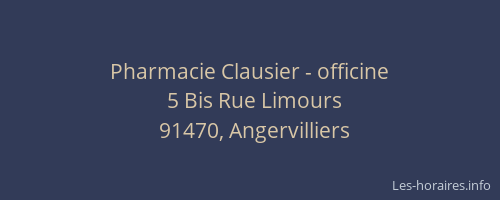Pharmacie Clausier - officine