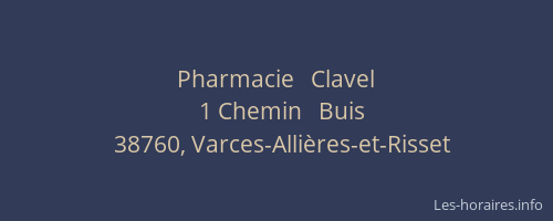 Pharmacie   Clavel