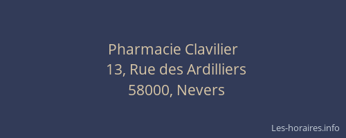 Pharmacie Clavilier