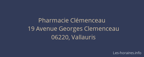 Pharmacie Clémenceau