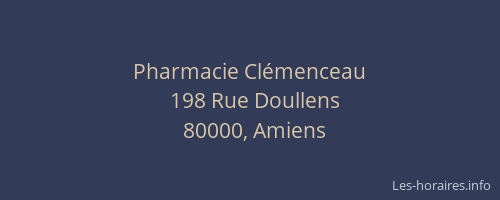 Pharmacie Clémenceau