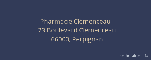 Pharmacie Clémenceau