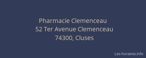 Pharmacie Clemenceau
