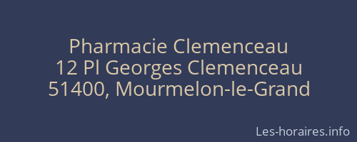 Pharmacie Clemenceau