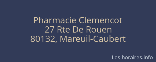 Pharmacie Clemencot
