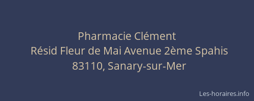Pharmacie Clément