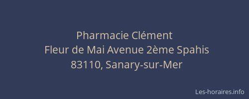Pharmacie Clément