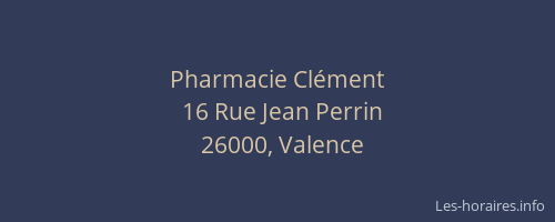 Pharmacie Clément