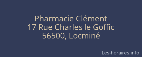 Pharmacie Clément