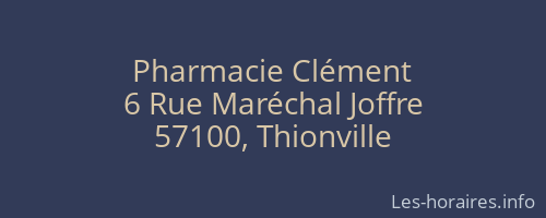 Pharmacie Clément