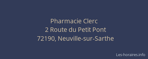 Pharmacie Clerc