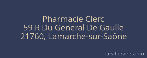 Pharmacie Clerc