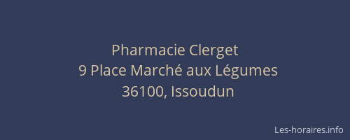 Pharmacie Clerget