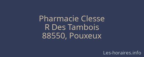 Pharmacie Clesse
