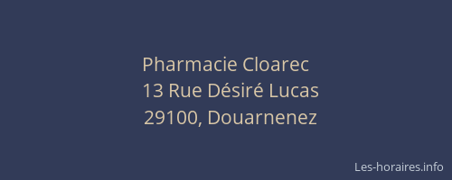 Pharmacie Cloarec