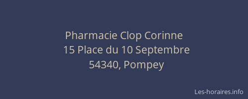 Pharmacie Clop Corinne