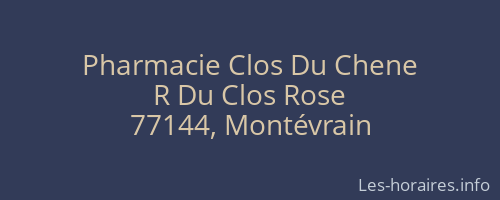 Pharmacie Clos Du Chene