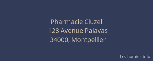 Pharmacie Cluzel
