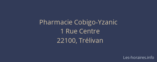 Pharmacie Cobigo-Yzanic