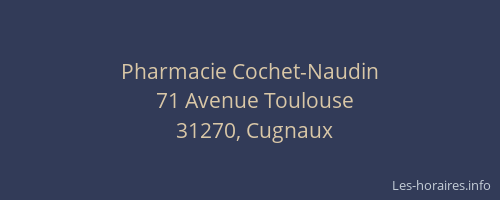 Pharmacie Cochet-Naudin