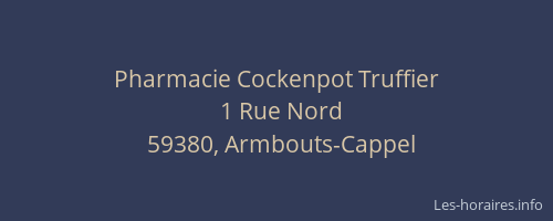 Pharmacie Cockenpot Truffier