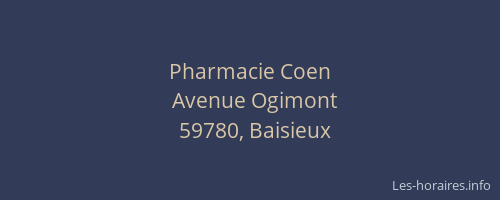 Pharmacie Coen