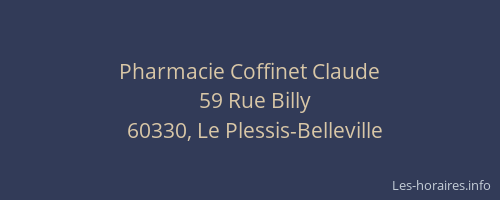Pharmacie Coffinet Claude
