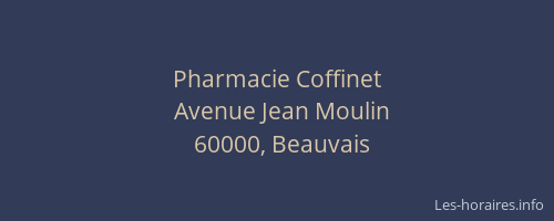 Pharmacie Coffinet