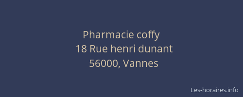 Pharmacie coffy