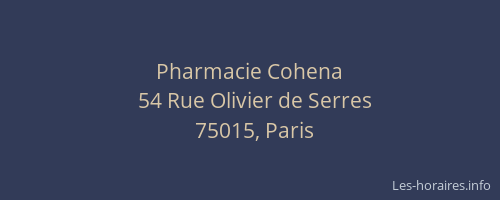 Pharmacie Cohena