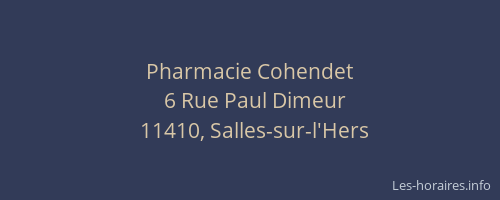 Pharmacie Cohendet