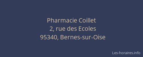Pharmacie Coillet