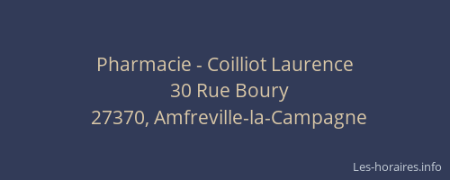 Pharmacie - Coilliot Laurence
