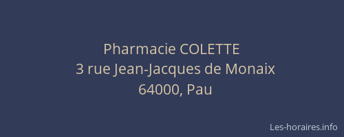 Pharmacie COLETTE