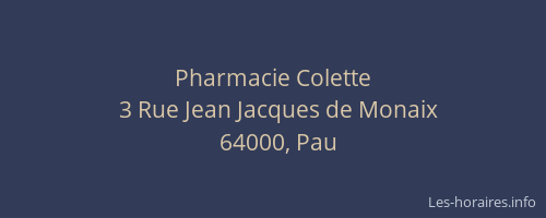 Pharmacie Colette