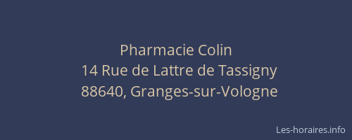 Pharmacie Colin