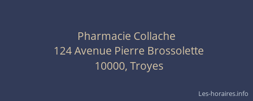 Pharmacie Collache