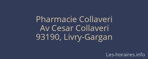 Pharmacie Collaveri